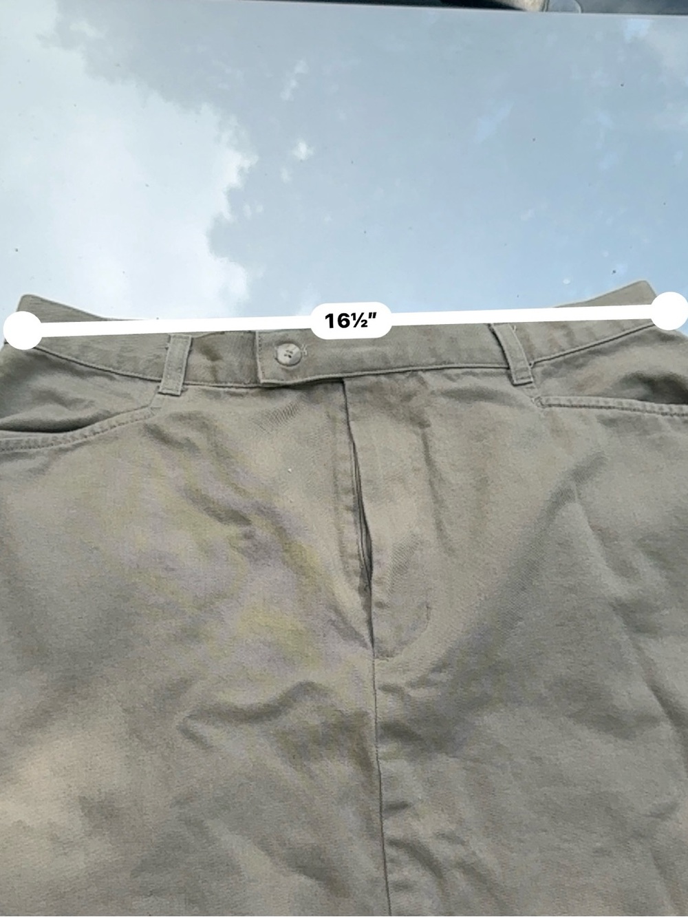 Casual Corner Annex Woman Tan Button-Front Skirt - Picture 6 of 7
